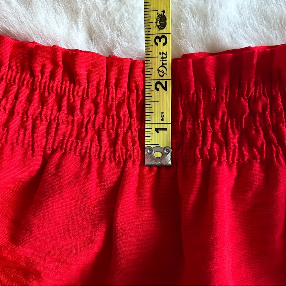 J. Crew red paperbag mini skirt, size 4 - Picture 10 of 13